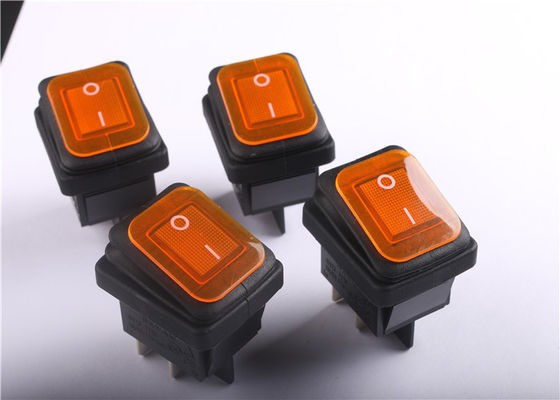 สวิทช์ไฟ LED กันน้ำสีแดง